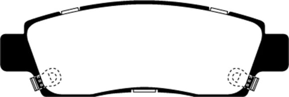 EBC 07+ Buick Enclave 3.6 Yellowstuff Rear Brake Pads