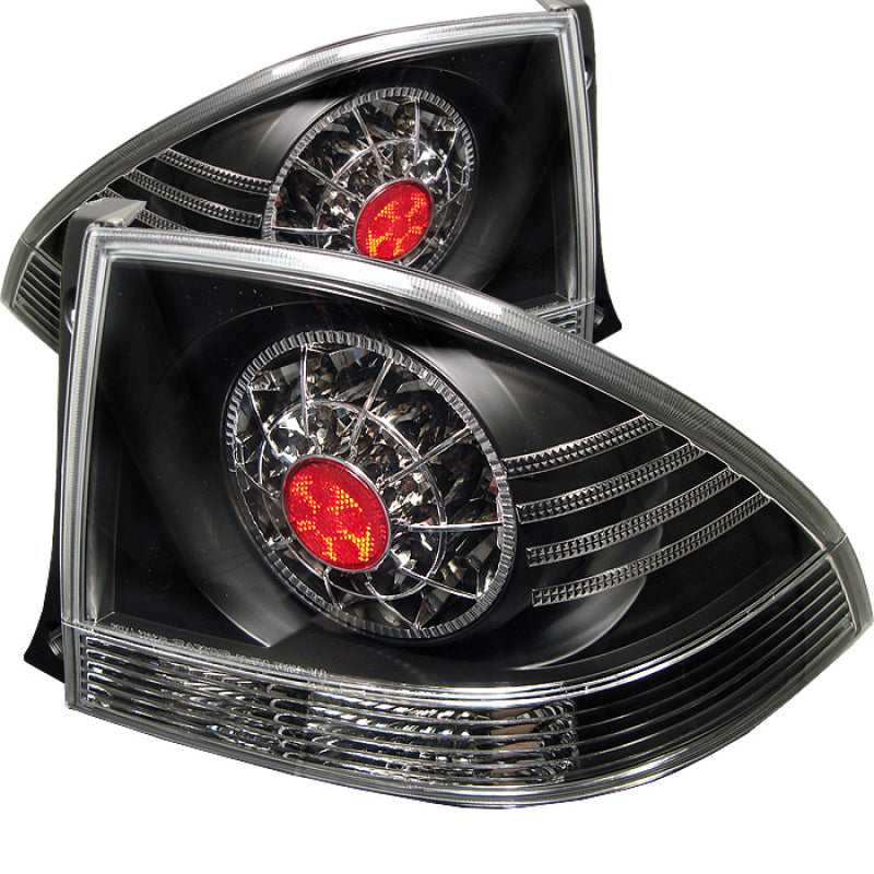 Spyder Lexus IS 300 01-05 LED Tail Lights Black ALT-YD-LIS300-LED-BK - 0