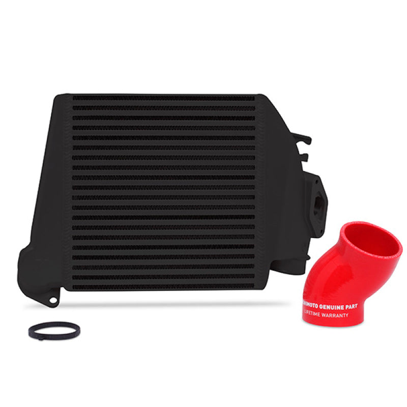 Mishimoto 08-14 Subaru WRX Top-Mount Intercooler Kit - Powder Coated Black & Red Hoses - 0