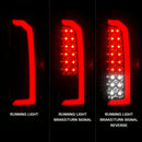 ANZO 15-21 GMC Canyon Full LED Taillights w/ Red Lightbar Black Housing/Clear Lens-5