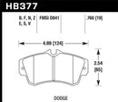 Hawk SRT4 HPS Street Front Brake Pads-4