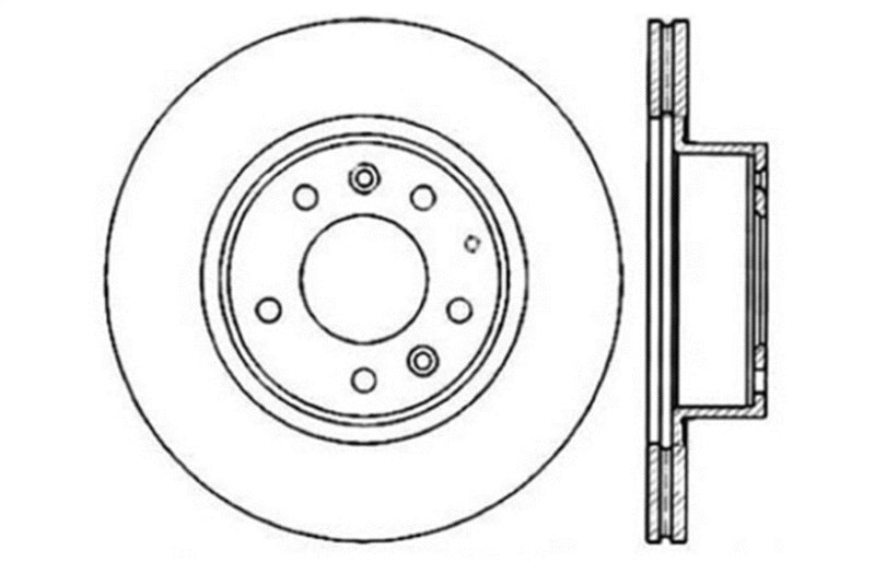 StopTech Slotted & Drilled Sport Brake Rotor - 0