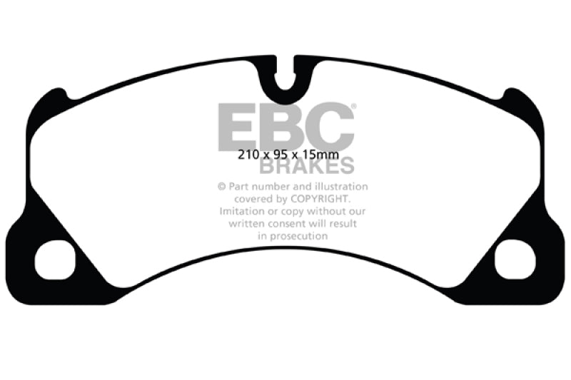 EBC 10+ Porsche Cayenne 3.0 Supercharged Hybrid Yellowstuff Front Brake Pads - 0