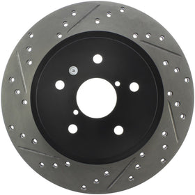 StopTech 16-17 Subaru WRX (w/Eyesight Technology) Sport Slotted & Drilled Rear Right Rotor - 0
