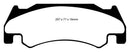 EBC 05-06 Dodge Ram SRT-10 8.3 Yellowstuff Front Brake Pads-4