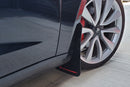Rally Armor 17-23 Tesla Model 3 Black UR Mud Flap - Metallic Black Logo-2