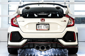 AWE Tuning 2017+ Honda Civic Type R Touring Edition Exhaust w/Front & Mid Pipes - Chrome Silver Tips - 0