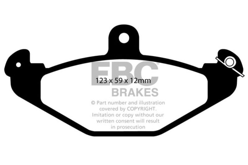 EBC 08+ Lotus 2-Eleven 1.8 Supercharged Greenstuff Rear Brake Pads - 0