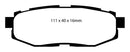 EBC 12+ Scion FR-S 2 Redstuff Rear Brake Pads-2