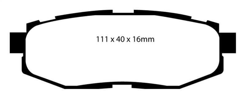 EBC 12+ Scion FR-S 2 Redstuff Rear Brake Pads - 0