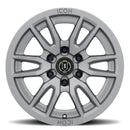 ICON Vector 6 17x8.5 6x5.5 0mm Offset 4.75in BS 106.1mm Bore Titanium Wheel-2