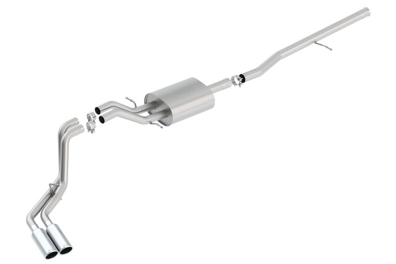 Borla S-Type Cat-Back 14 Sierra 1500 Ext. Cab Stnd Bed/CC Short Bed 143.5in WB Side Exit Exhaust - 0