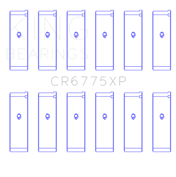King Engine Bearings Nissan VQ35DE (Size +.026) Performance Rod Bearing Set