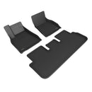 3D MAXpider 21-22 Tesla Model S Kagu 1st & 2nd Row Floormats - Black-1