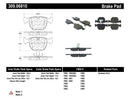 StopTech Performance 00-04 BMW M5 E39 / 00-06 X5 / 03-05 Range Rover HSE Front Brake Pads-6