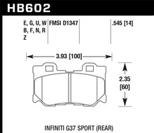 Load image into Gallery viewer, Hawk Infiniti G37 Sport HP+ Street Rear Brake Pads