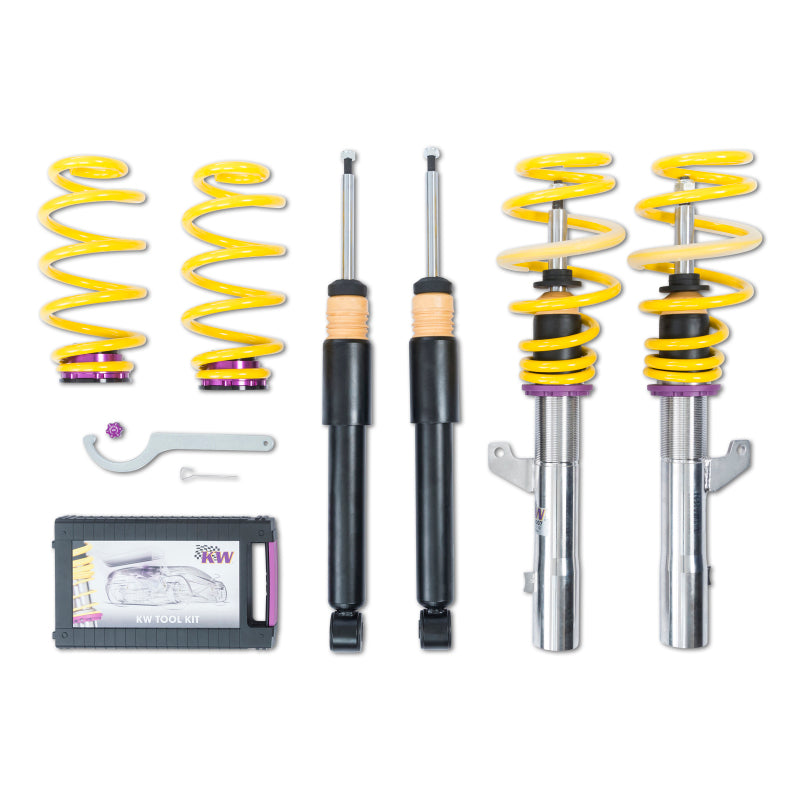 KW Coilover Kit V1 Audi A3 (8P) FWD all engines w/o electronic dampening control - 0