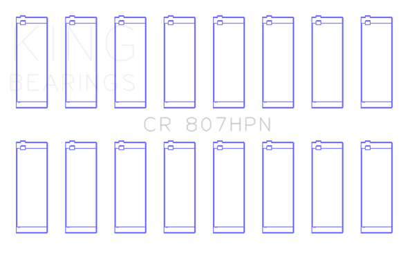 King Engine Bearings Chevy LS1/LS6/LS3 Performance Rod Bearing Set - Size STD