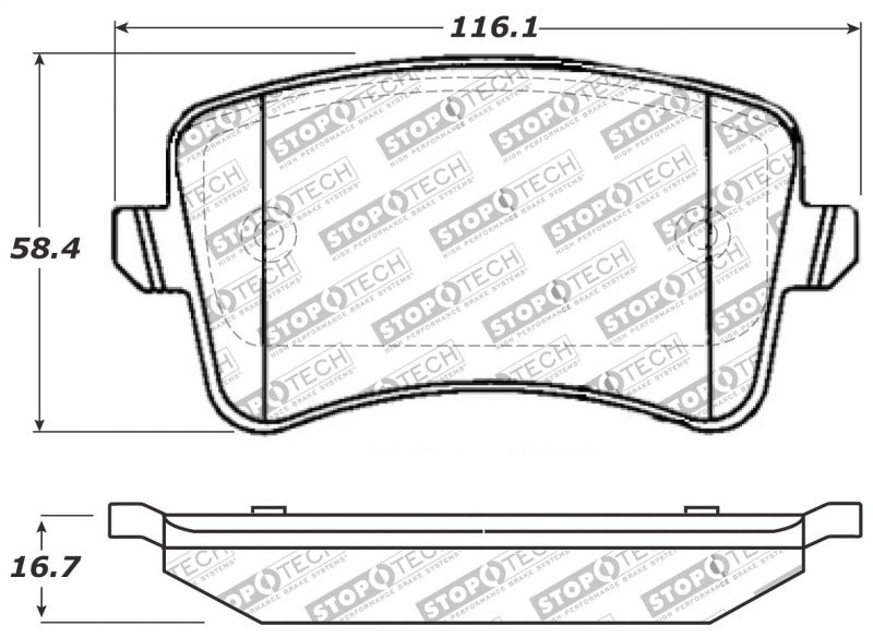 StopTech Performance Brake Pads - 0