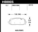 Hawk 18-19 Audi S5 Performance Ceramic Street Front Brake Pads-1