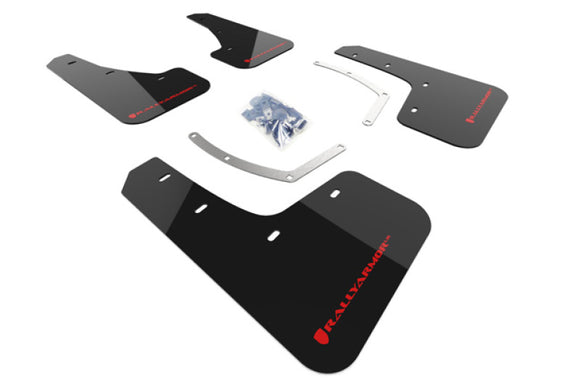 Rally Armor 18-26 Subaru Ascent Black UR Mud Flap w/Red Logo