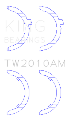 King Engine Bearings Volkswagen JR 1.6L (td) Thrust Washer Set