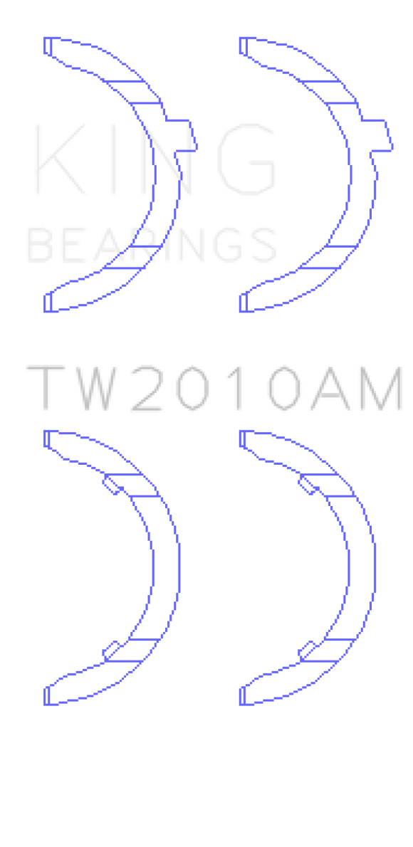 King Engine Bearings Volkswagen JR 1.6L (td) Thrust Washer Set