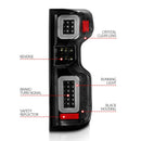 ANZO 19-21 Chevy Silverado Full LED Taillights Black Housing Clear Lens G2 (w/C light Bars)-8