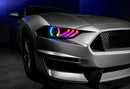 Oracle Lighting 18-23 Ford Mustang Dynamic ColorSHIFT LED Headlights - Black Series-12