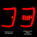 ANZO 1999-2004 Jeep Grand Cherokee LED Tail Lights w/ Light Bar Black Housing Clear Lens-4