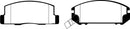 EBC 99-02 Toyota MR2 1.8 Redstuff Rear Brake Pads-3