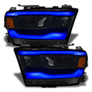 Oracle 19-21 Dodge RAM 1500 RGB+W Headlight DRL Upgrade Kit- Reflector LED Headlights - ColorSHIFT+W-3