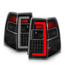 ANZO 07-17 Ford Expedition LED Taillights w/ Light Bar Black Housing Clear Lens-5