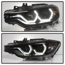 Spyder 12-14 BMW F30 3 Series 4DR Projector Headlights - LED DRL - Blk Smoke PRO-YD-BMWF3012-DRL-BSM-10