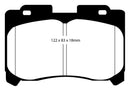EBC 93-98 Toyota Supra 3.0 Twin Turbo Redstuff Front Brake Pads-3