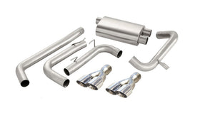 Corsa 1998-2002 Chevrolet Camaro Convertible Z28 5.7L V8 LS1 Polished Sport Cat-Back Exhaust - 0