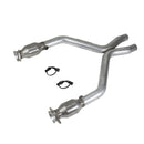 BBK 11-14 Mustang 3.7 V6 Short Mid X Pipe With Catalytic Converters 2-1/2 For BBK Long Tube Headers-3