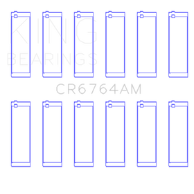 King Engine Bearings VW AES/AUE/ABV Connecting Rod Bearing Set (Set of 6) - Size STD - 0