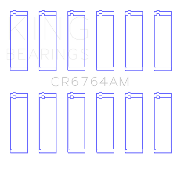 King Engine Bearings VW AES/AUE/ABV Connecting Rod Bearing Set (Set of 6) - Size STD
