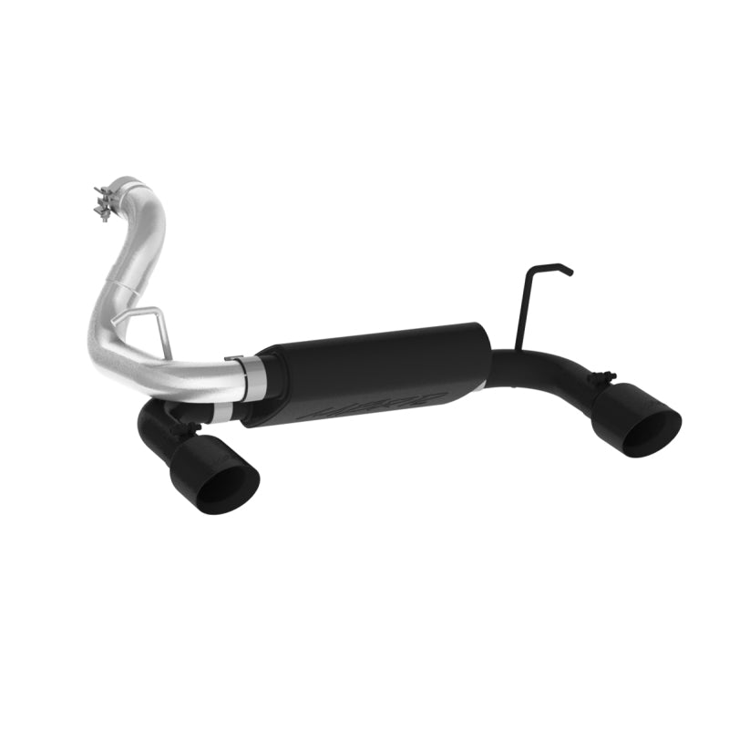 MBRP 2018+ Jeep Wrangler (JL) 3.6L V6 Dual Rear Exit Axle Back BLK Exhaust System - 0