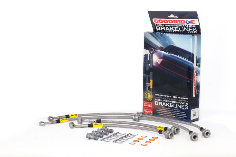 Goodridge 09-15 Nissan Maxima Stainless Steel Brake Line Kit - 0