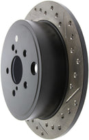 StopTech 08-10 Impreza WRX (Exc STi)/08-10 Impreza Coupe/Sedan Slotted & Drilled Left Rear Rotor-8