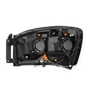 AlphaRex 06-08 Dodge Ram 1500HD NOVA LED Proj Headlights Plank Style Blk w/Seq Signal/DRL/Amber LED-3