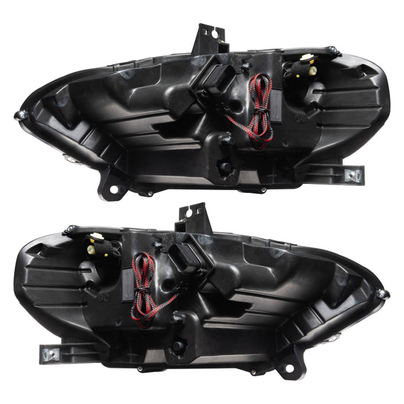 Oracle Lighting 18-23 Ford Mustang Dynamic ColorSHIFT LED Headlights - Black Series