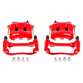 Power Stop 05-14 Ford Mustang Front Red Calipers w/Brackets - Pair
