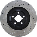 StopTech 02-10 Subaru WRX Slotted & Drilled Left Front Rotor (exc. STi)-8