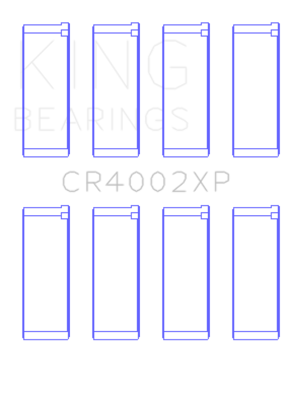 King Ford/Mazda DOHC 16 Valve/SOHC 16 Valve/SOHC 8 Valve Performance Rod Bearing Set - Size +.25mm