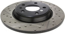 StopTech Power Slot 09-10 Audi A4/A4 Quattro / 08-10 A5 / 10 S4 Rear Right Drilled & Slotted Rotor-5