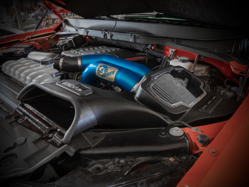 aFe 21-22 Ford F-150 Raptor V6-3.5L(tt) Momentum XP Cold Air Intake System Blue w/ Pro Dry S Filter - 0