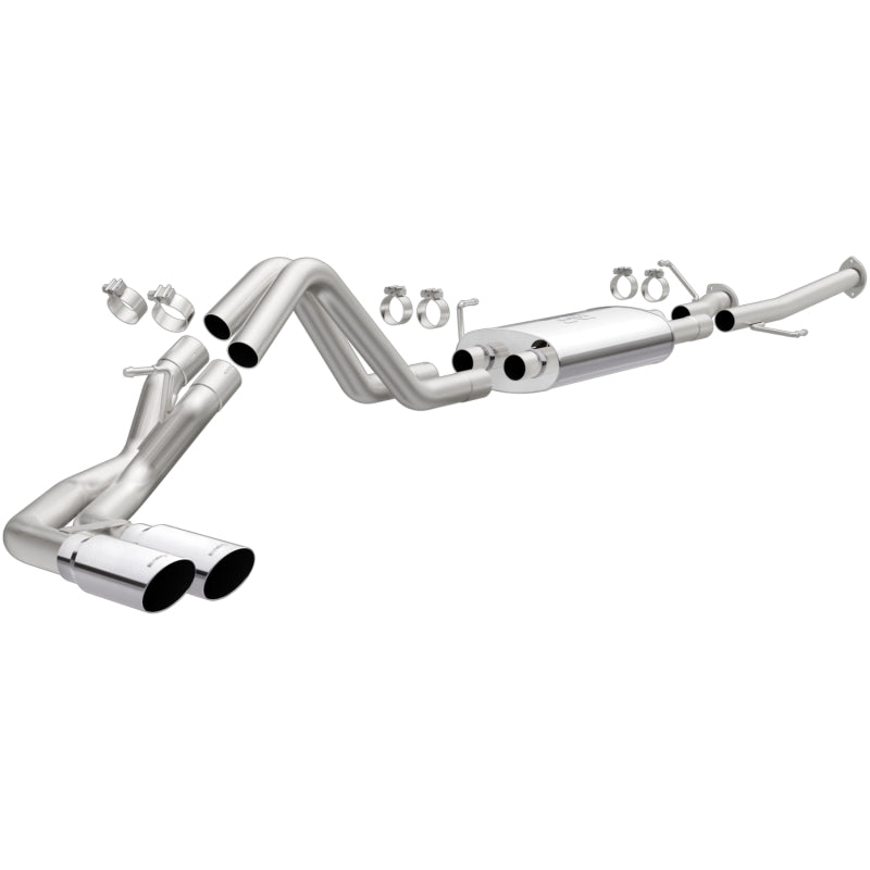 MagnaFlow 14 Toyota Tundra V8 4.6L/5.7L Stainless C/b Exhaust Dual same side pass. rear tire - 0